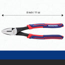 WORKPRO 8" Linesman Screw Extractor Pliers(Combination Pliers) with Unique Non-slip Jaws, Stripped Screw Remover Tool, Lineman Plier for Quickly Removal of Damaged or Rusted Fasteners