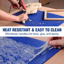 WORKPRO Silicone Glue Mat, Non-Stick Heat Resistant Silicone Pad | Built-in Measurement Grid & Anti-Slip Surface for Resin, Epoxy, Crafts, Woodworking, Garage and DIY Projects