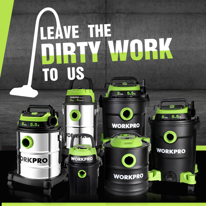 workpro-shop vacuum-leave the dirty work to us