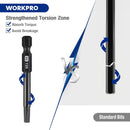WORKPRO 10pcs Security Torx Bit Set, CNC Machined S2 Steel Star Bit Set, 2.3" Long Tamper Proof Torx Screwdriver bit with Magnetic Tips, Tamper Resistant Fastener Drive Bits with Storage Box