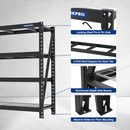 WORKPRO 4-Tier Metal Garage Shelving Unit, 68"W x 24"D x 65"H, 7200 LBS Capacity, Heavy Duty Industrial Adjustable Shelves