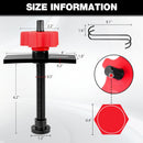 WORKPRO Heavy Duty Disc Brake Pad Spreader, Brake Caliper Compression Tool for Compressing Inner Pad with 2PCS Hangers, 360 Degree Swivel Joint Brake Piston Compressor Tool for Cars & Light Trucks
