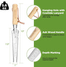 WORKPRO Hand Weeder Puller, 5-in-1 Stainless Steel Garden Trowel with Wooden Handle,Gardening Weeding Tool for Easy Weeder Removal, Planting, Weeding, Flower & Vegetable Care in Garden Lawn Yard