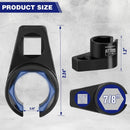 WORKPRO O2 Oxygen Sensor Socket 3/8” Drive x 7/8” 22mm | Offset Oxygen Sensor Removal Tool Wrench, 6-Point O2 Sensor Tool with Wire Gate