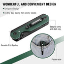 WORKPRO 2-in-1 Folding Knife, Quick-Change Box Cutter with Belt Clip, Liner Lock, and G10 Handle, Extra 10 SK5 Blades Included