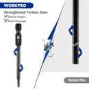 WORKPRO 10pcs Security Torx Bit Set, CNC Machined S2 Steel Star Bit Set, 3" Long Tamper Proof Torx Screwdriver bit with Magnetic Tips, Tamper Resistant Fastener Drive Bits with Storage Box