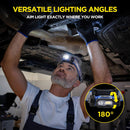 WORKPRO Rechargeable Work Headlamp, 700LM LED Head Lamp with Motion Sensor, 180° Adjustable Angle & Long Runtime, Memory Function for Mechanic, Repair, Construction and Jobsite