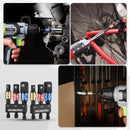 WORKPRO Impact Grade Socket Adapter Set, 1/4", 3/8", & 1/2" Drive, Extension Driver Bit With Holder, for Power Drill to High Torque Impact Wrench