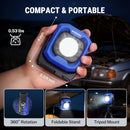 WORKPRO Rechargeable Work Light, 1200LM Magnetic Light with 4000mAh Battery, Portable LED with 4 Modes, IPX4 Water-Resistant, Led Work Light for Car, Camping, Emergency, Christmas Gifts