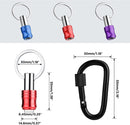 WORKPRO 1/4 inch Hex Shank Bit Holder, 3pcs Quick Release Drill Bit Holder Keychain for Impact Driver, Portable Screwdriver Bits Holder, Aluminum Alloy, Color Coded (W)