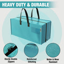 WORKPRO 6 Pack Extra Large Heavy-Duty Storage Moving Tote Bags with Zippers & Carrying Handles Backpack Straps - Pink Ribbon