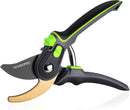 WORKPRO Bypass Pruning Shears, 9" Professional Garden Shears with Adjustable Handle Span, Premium Steel Garden Clippers, Titanium Coated Garden Tool, Cuts Up to 3/4 Inch