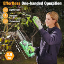 WORKPROX 20V Cordless 6 inch Electric Mini Chainsaw with Type-C Fast Charging 2.0Ah Battery