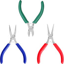 WORKPRO Jewelry Pliers Set, 3 Pack Jewelry Making Tool Kit- Needle Nose Plier/Chain Nose Plier, Round Nose Plier and Wire Cutter for Charm Bracelet, Jewelry Repair, DIY Crafts, Jewelry Making Supplies