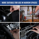 WORKPRO 14-Piece Ratcheting Combination Stubby Wrench Set