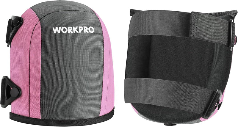 WORKPRO Garden Knee Pads with Foam Padding- Pink Ribbon