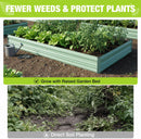 WORKPRO 7.5x4x1ft Outdoor Galvanized Metal Raised Garden Bed, Green, 2PK