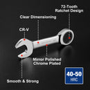 WORKPRO 14-Piece Ratcheting Combination Stubby Wrench Set