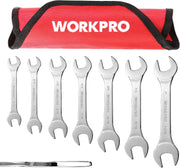 WORKPRO 7 Pcs SAE Super-Thin Wrench Set with Roll-up Organizer Pouch