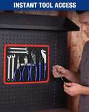 WORKPRO Magnetic Tool Mat, Flexible Magnetic Tool Holder Tray with Durable PVC Surface for Garage, Workshop and Auto Repair, 12.6" x 9.6"