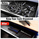 WORKPRO Magnetic Screwdriver Organizer and Wrench Organizer, Aluminum Rail Magnetic Tool Organizer, Tool Holder, Toolbox Organization, 36-Slot Screwdriver and Wrench Holder (Tools not Included)