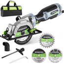 WORKPRO 5.8Amp 3500RPM Circular Saw with Parallel Guide, Maximum Cutting Depth 1-11/16''(90°),1-1/8''(45°), Compact Circular Saw with Three 4-1/2" Blades for Wood, PVC, Tile, Cement Block