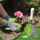 WORKPRO 6 Pairs Garden Work Gloves with Eco Latex Palm Coated - Medium