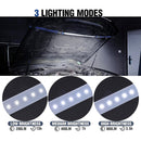 WORKPRO Rechargeable Underhood Work Light, 25inch Long Foldable LED Work Light Bar, 3 Lighting Modes with Adjustable Straps and Hooks, Magnetic Light for Car Repairing/Garage/Workshop/Emergency