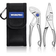 Two mini pliers in a black pouch: water pump and long nose slip joint pliers