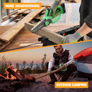 WORKPROX 20V Cordless 6 inch Electric Mini Chainsaw with Type-C Fast Charging 2.0Ah Battery