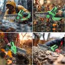 WORKPROX 20V Cordless 6 inch Electric Mini Chainsaw with Type-C Fast Charging 2.0Ah Battery