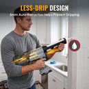 WORKPROX 20V 10OZ Cordless Caulking Gun with Battery, 6 Adjustable Speeds | Max 5500N Force, Flow:0.5–7.5 mm/s, Max Runtime 170 min, Anti-Drip Technology, Auto Retract for Filling, Sealing Narrow Gaps