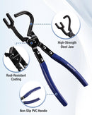 WORKPRO Exhaust Hanger Removal Tool, Heavy-Duty Exhaust Hanger Pliers | Non-Slip Grip, For Rubber Exhaust Hangers Muffler Hanger, Compatible with Most Domestic & Imported Exhaust Systems