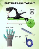 WORKPRO Plant Tying Machine, Lightweight Tape Gun for Tying Vines and Support Plants, Includes Gloves, 20 Rolls of Tape, 10,000 Staples, Ideal for Tomatoes, Grapes, Cucumber and Vegetables