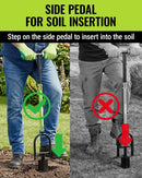 WORKPRO 36" Bulb Planter Tool, Long Handle Sod Plugger, Grass Plugger Tool with Serrated Base, Dual Pedals, Garden Tool for Planting, Transplanting, Weeding, Digging Holes for Tulips, Daffodils