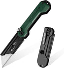 WORKPRO EDC Folding Utility Knife, Mini Box Cutter with Quick Open Axis Lock, Quick Change Blade Razor Knife, Foldable Small Pocket Knife with Belt Clip