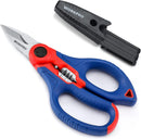 WORKPRO Stainless Electricians Scissors, 6.4" Electrician Shears | Professional Electrician Shears with Wire Stripper for Soft Cable (Not Suitable for Diving Use)