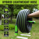 WORKPRO Garden Hose 5/8" x 50FT, Heavy Duty | Flexible & Lightweight, 360° Bi-Material Rotation Handle, 3/4" GHT Brass Fittings, for Lawn, Garden, Yard & Car Wash
