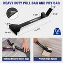 WORKPRO 43PC Laminate Flooring Installation Kit- Rubber Mallet with Fiberglass Handle, 17” Heavy Duty Pull and Pry Bar, Solid Tapping Block and 40 Spacers- Premium Wood Flooring Installation Tool