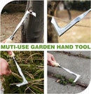 WORKPRO Crack Weeder, 12" Stainless Steel Crevice Weeding Tool with Ash Wooden Handle, L-Shaped Sidewalk Weed Puller Spatula, for Garden Lawn Yard Patio Terrace Paving Moss Garden Tool