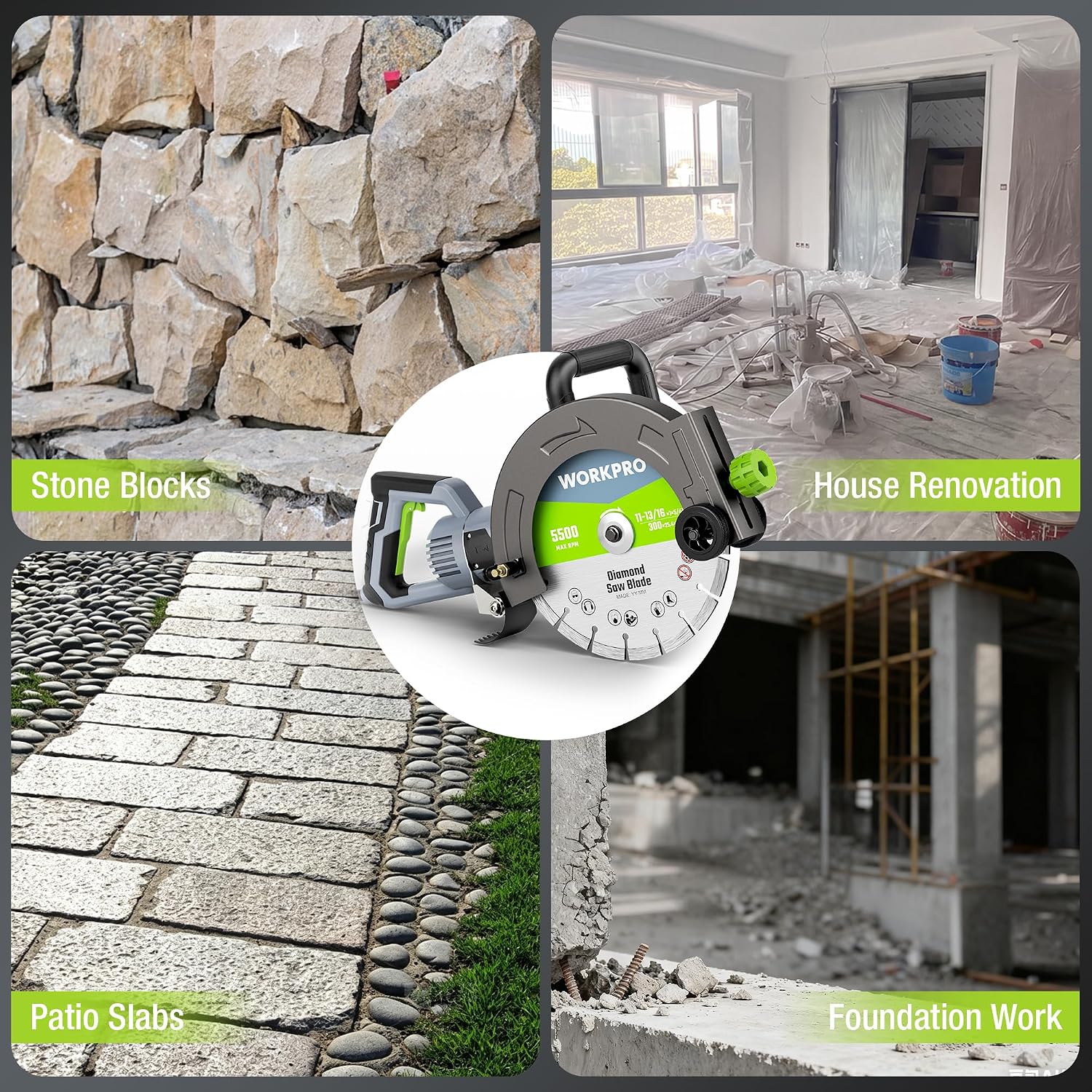 WORKPRO 12" Concrete Saw