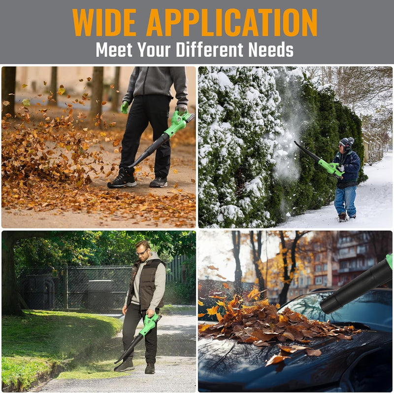WORKPROX 20V Electric Leaf Blower Cordless with Type-C Charging, 138MPH 170CFM High Speed