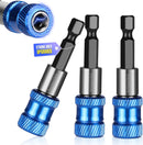 WORKPRO Drill Bit Extension Set, 3Pcs 2-3/8" Magnetic Impact Drill Screwdriver Bit Holder, 1/4 Inch Hex Quick Release Bit Holder for Drill