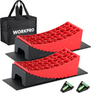 WORKPRO RV Leveling Blocks Kit, 9-Piece Camper Trailer Levelers | Heavy Duty RV Leveling System with Anti-Slip Mats, Bubble Levels & Carry Bag for Stable Camper and Trailer Setup
