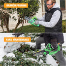 WORKPROX 20V Cordless 6 inch Electric Mini Chainsaw with Type-C Fast Charging 2.0Ah Battery