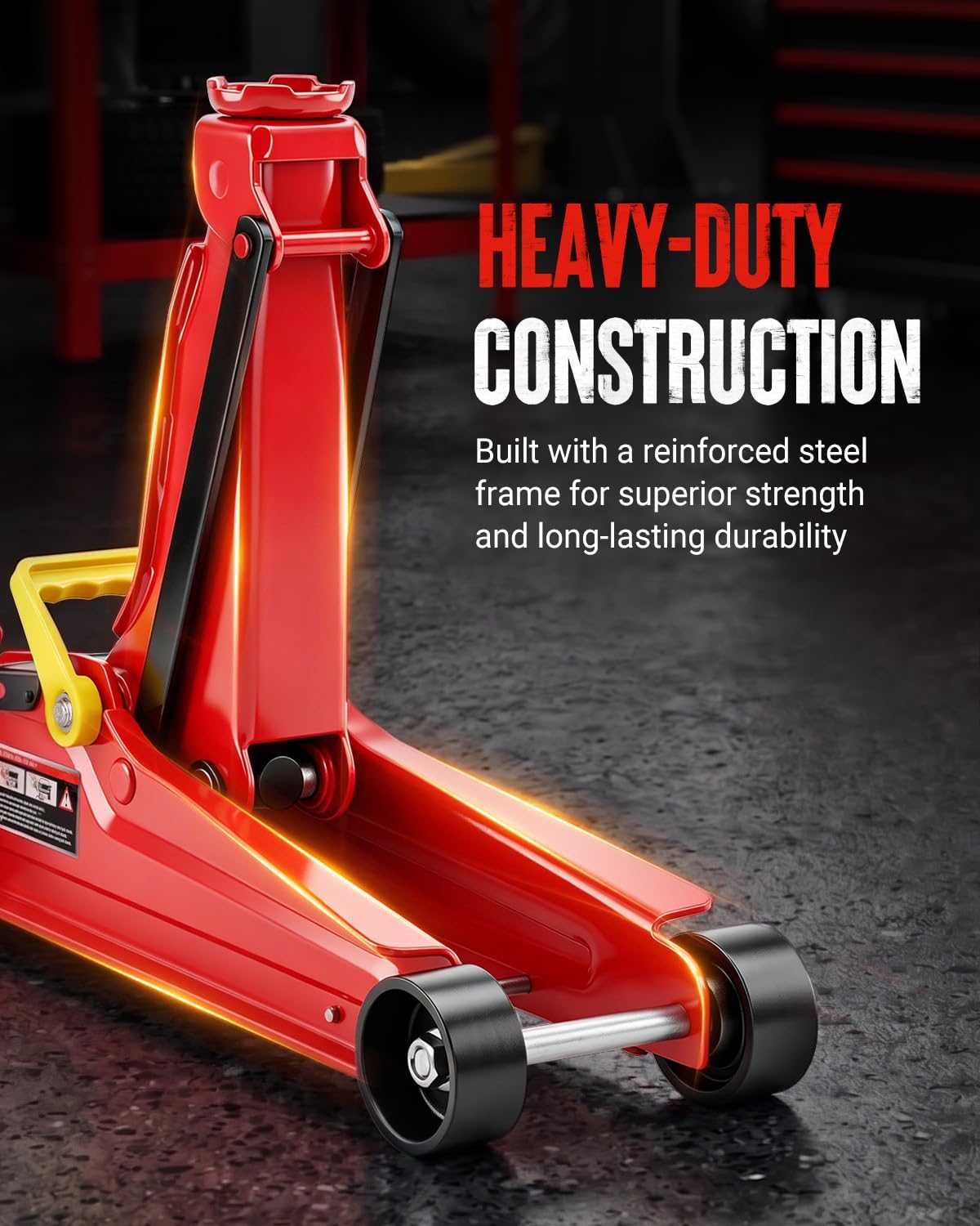 WORKPRO 2.5 Ton Hydraulic Trolley Floor Jack, Heavy Duty Steel Car Jack