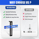WORKPRO Cabinet Hardware Jig, Aluminum Alloy Cabinet Handle Jig with 4mm Drill Guide, Adjustable Cabinet Handle Template for Handles/Pull/Knobs on Drawers & Cabinets