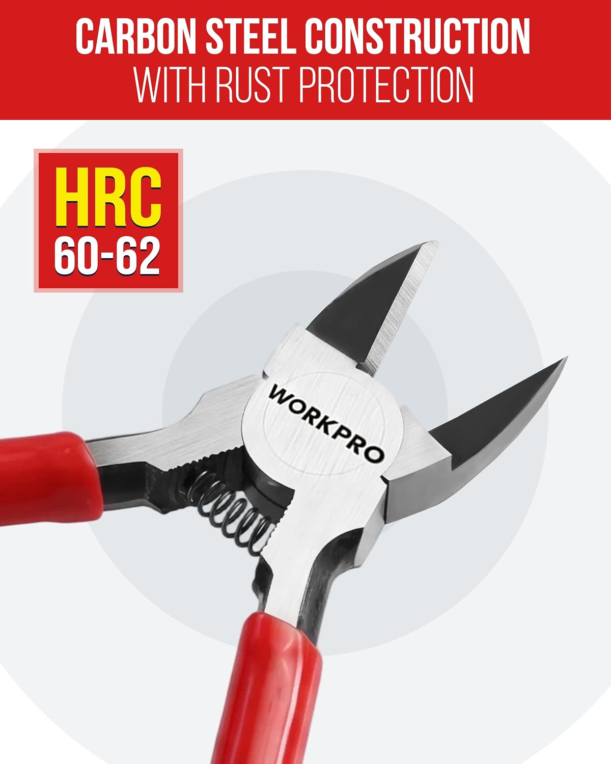 WORKPRO 6 Pack Wire Cutters, 6 Inch Precision Flush Cutters, Side Cutters