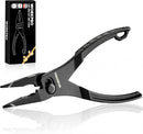 WORKPRO 4.5 Inch Long Nose Slip Joint Pliers, High-Toughness Alloy Steel Adjustable Pliers with Two-Position Smooth Switch, Anti-Rust Coating, Small Pliers for Tight Spaces & Versatile Use