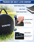 WORKPRO 3 & 5 Gallon Bucket Seat, 360° Swivel Seat NBR Foam Cushion | Portable Bucket Lid Seat with Built-in Handle, Protective Low-Profile Seat for Fishing, Auto Repair, Gardening